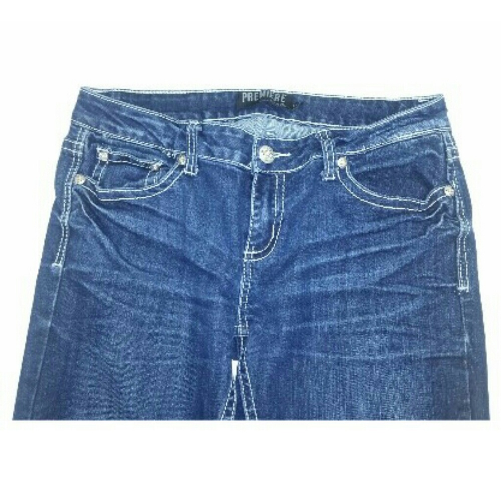 Rue 21 Premiere 9/10 R Jeans Rhinestones Skinny - Picture 4 of 8